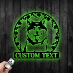 Animals Pets Metal Sign Personalized Akita Dog Name 1
