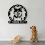 Animals Pets Metal Sign Personalized Akita Dog Name 1