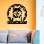 Animals Pets Metal Sign Personalized Akita Dog Name 1