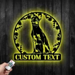 Animals Pets Metal Sign Personalized American Hairless Terrier Name 1