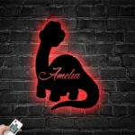 Animals Pets Metal Sign Personalized Baby Dinosaur 1