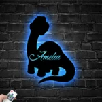 Animals Pets Metal Sign Personalized Baby Dinosaur 1