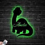 Animals Pets Metal Sign Personalized Baby Dinosaur 1