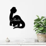 Animals Pets Metal Sign Personalized Baby Dinosaur 1