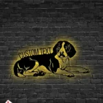 Animals Pets Metal Sign Personalized Beagle Dog Name 1