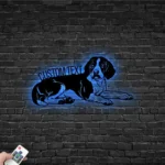 Animals Pets Metal Sign Personalized Beagle Dog Name 1