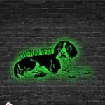 Animals Pets Metal Sign Personalized Beagle Dog Name 1