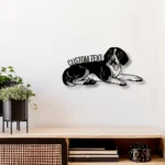 Animals Pets Metal Sign Personalized Beagle Dog Name 1
