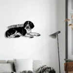 Animals Pets Metal Sign Personalized Beagle Dog Name 1