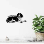 Animals Pets Metal Sign Personalized Beagle Dog Name 1