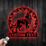 Animals Pets Metal Sign Personalized Belgian Sheepdog Name 1