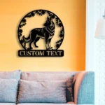 Animals Pets Metal Sign Personalized Belgian Sheepdog Name 1