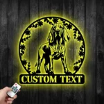 Animals Pets Metal Sign Personalized Bloodhound Dog Name 1