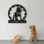 Animals Pets Metal Sign Personalized Bloodhound Dog Name 1