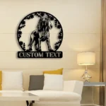 Animals Pets Metal Sign Personalized Bloodhound Dog Name 1