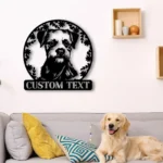 Animals Pets Metal Sign Personalized Border Terrier Dog Name 1