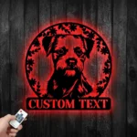 Animals Pets Metal Sign Personalized Border Terrier Dog Name 1