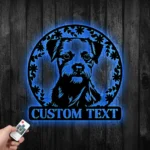 Animals Pets Metal Sign Personalized Border Terrier Dog Name 1