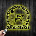 Animals Pets Metal Sign Personalized Brittany Spaniel Name Name 1