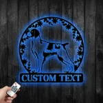 Animals Pets Metal Sign Personalized Brittany Spaniel Name Name 1