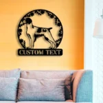 Animals Pets Metal Sign Personalized Brittany Spaniel Name Name 1