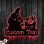Animals Pets Metal Sign Personalized Cat And Dog Name 1