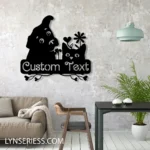 Animals Pets Metal Sign Personalized Cat And Dog Name 1