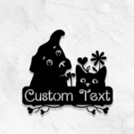 Animals Pets Metal Sign Personalized Cat And Dog Name 1