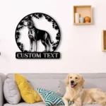 Animals Pets Metal Sign Personalized Coonhound Dog Name 1