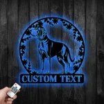 Animals Pets Metal Sign Personalized Coonhound Dog Name 1