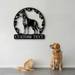 Animals Pets Metal Sign Personalized Coonhound Dog Name 1