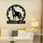 Animals Pets Metal Sign Personalized Coonhound Dog Name 1