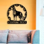 Animals Pets Metal Sign Personalized Coonhound Dog Name 1