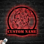 Animals Pets Metal Sign Personalized Couple Gecko 1