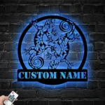 Animals Pets Metal Sign Personalized Couple Gecko 1