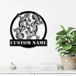 Animals Pets Metal Sign Personalized Couple Gecko 1