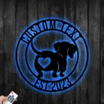 Animals Pets Metal Sign Personalized Dachshund Family 1