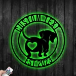 Animals Pets Metal Sign Personalized Dachshund Family 1