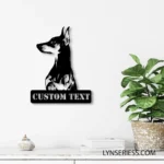 Animals Pets Metal Sign Personalized Doberman Name 1