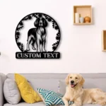 Animals Pets Metal Sign Personalized English Setter Dog Name 1