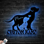 Animals Pets Metal Sign Personalized Family Name 1
