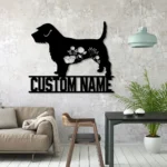 Animals Pets Metal Sign Personalized Flower Glen Of Imaal Terrier Dog Name 1