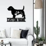 Animals Pets Metal Sign Personalized Flower Glen Of Imaal Terrier Dog Name 1
