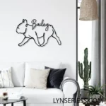 Animals Pets Metal Sign Personalized French Bulldog Name 1