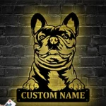 Animals Pets Metal Sign Personalized Frenchie Dog Name 1