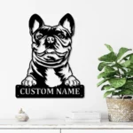 Animals Pets Metal Sign Personalized Frenchie Dog Name 1