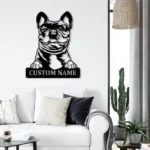 Animals Pets Metal Sign Personalized Frenchie Dog Name 1