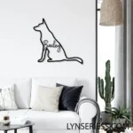 Animals Pets Metal Sign Personalized German Shepherd Dog Name 1