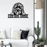Animals Pets Metal Sign Personalized Golden Doodle Name 1
