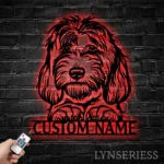 Animals Pets Metal Sign Personalized Labradoodle Name 1